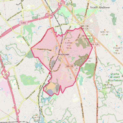 Map of Andover