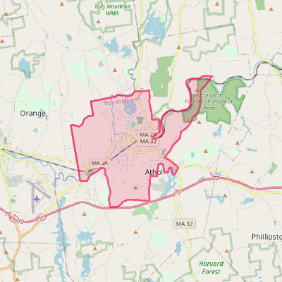 Map of Athol