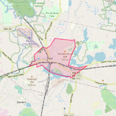 Map of Ayer