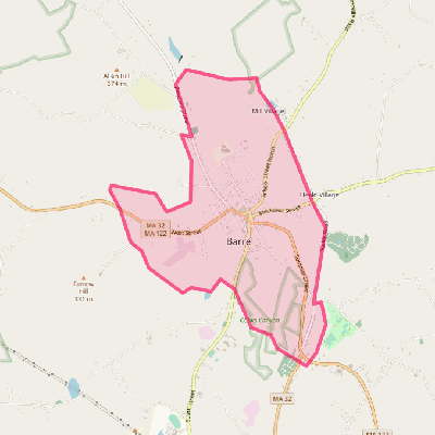 Map of Barre