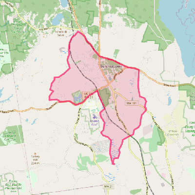 Map of Belchertown