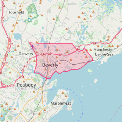 Map of Beverly