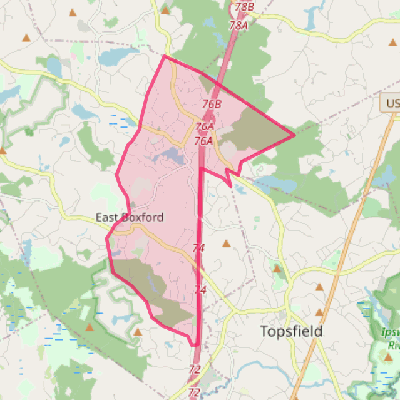 Map of Boxford