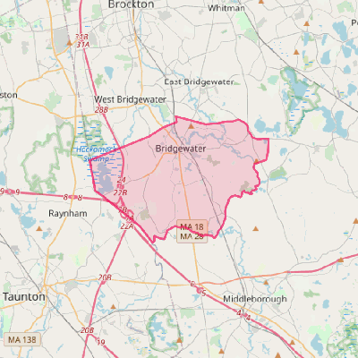 Map of Bridgewater Town