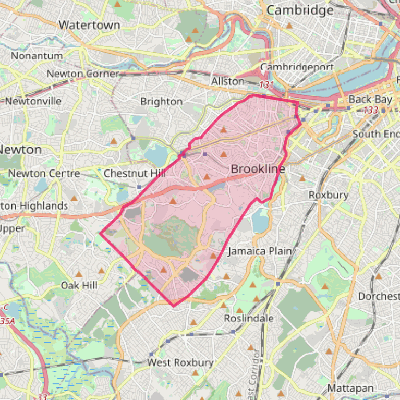 Map of Brookline