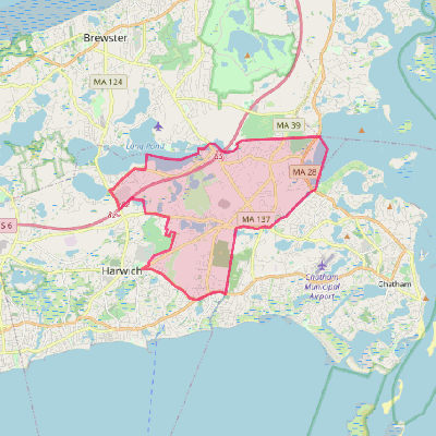 Map of East Harwich