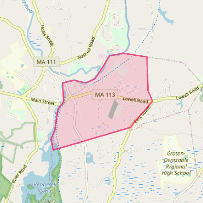 Map of East Pepperell