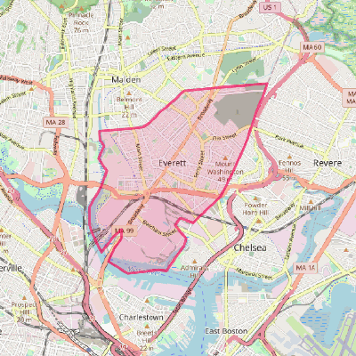 Map of Everett