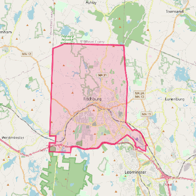 Map of Fitchburg