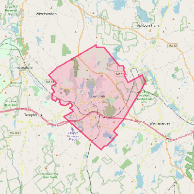 Map of Gardner