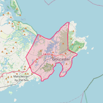 Map of Gloucester