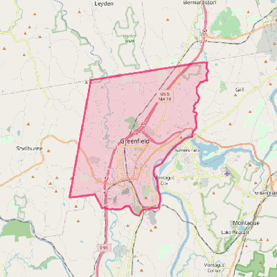 Map of Greenfield Town