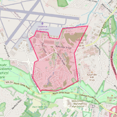 Map of Hanscom AFB