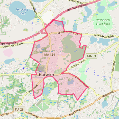 Map of Harwich Center