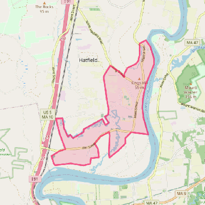 Map of Hatfield