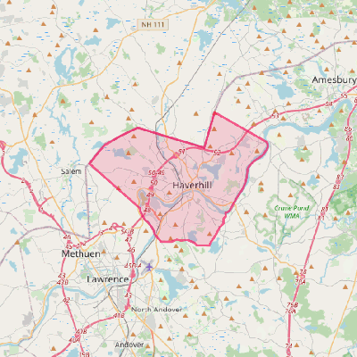 Map of Haverhill