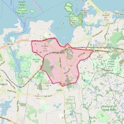 Map of Hingham