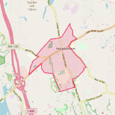 Map of Hopkinton
