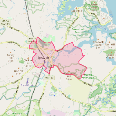 Map of Ipswich