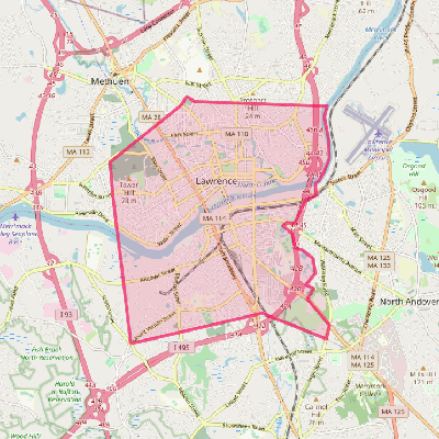 Map of Lawrence