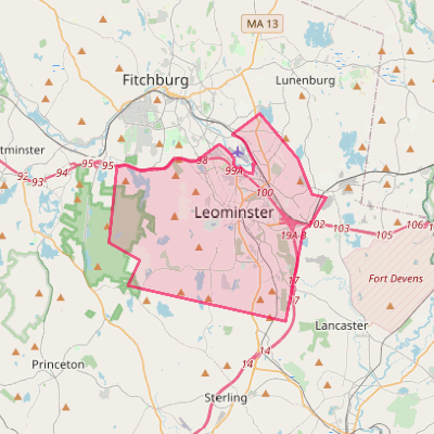 Map of Leominster