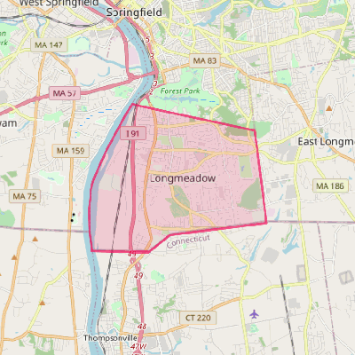 Map of Longmeadow