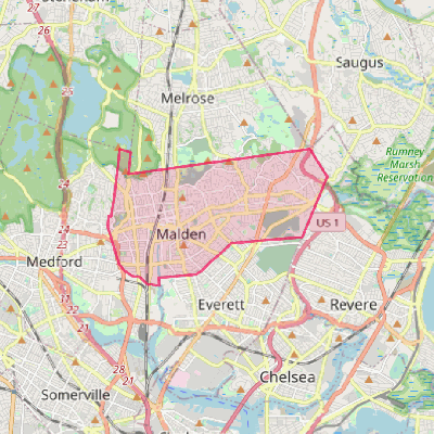 Map of Malden