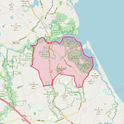 Map of Marshfield Hills