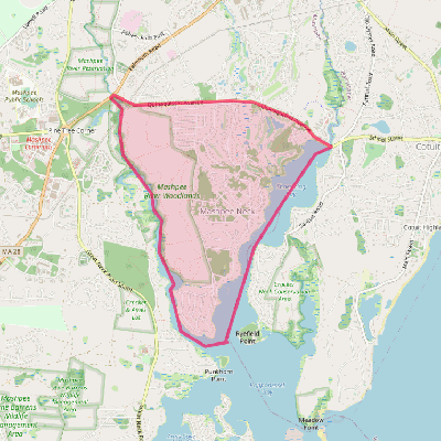 Map of Mashpee Neck