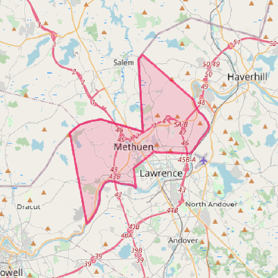 Map of Methuen Town