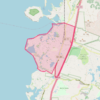 Map of North Falmouth