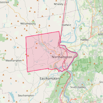 Map of Northampton