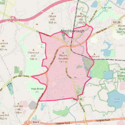 Map of Northborough