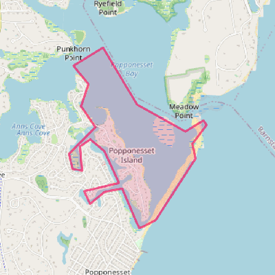 Map of Popponesset Island