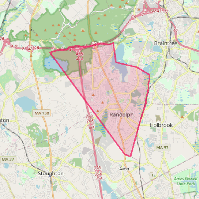 Map of Randolph Town