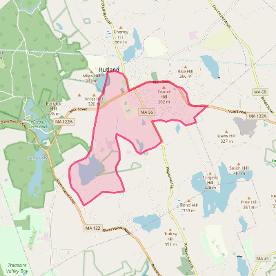 Map of Rutland