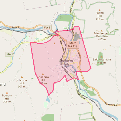 Map of Shelburne Falls