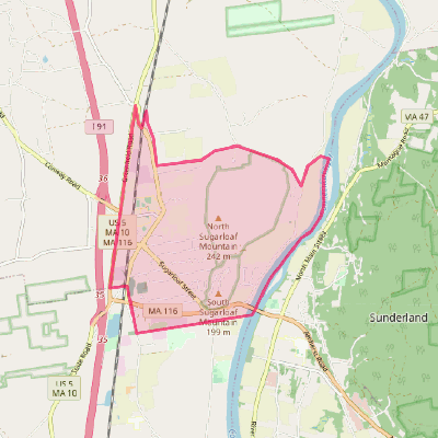 Map of South Deerfield