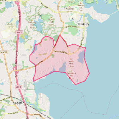 Map of South Duxbury