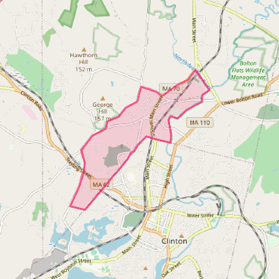 Map of South Lancaster