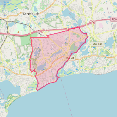 Map of South Yarmouth