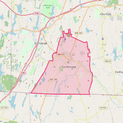 Map of Southbridge Town