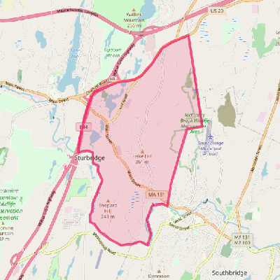 Map of Sturbridge