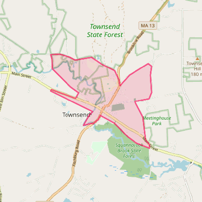 Map of Townsend