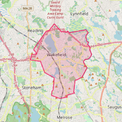 Map of Wakefield