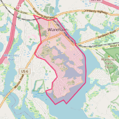 Map of Wareham Center