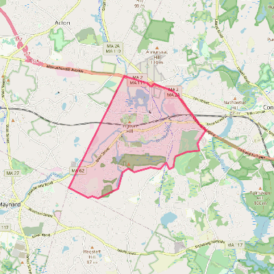 Map of West Concord