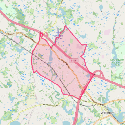 Map of West Wareham