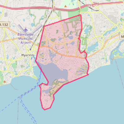 Map of West Yarmouth