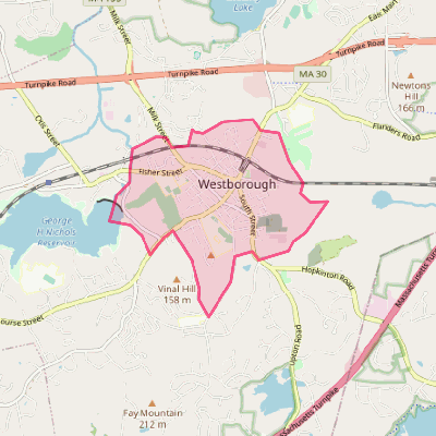 Map of Westborough